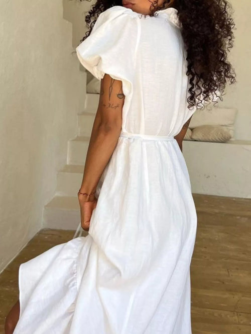 The Camille Tie-Waist Maxi - Maxi Dresse view 2