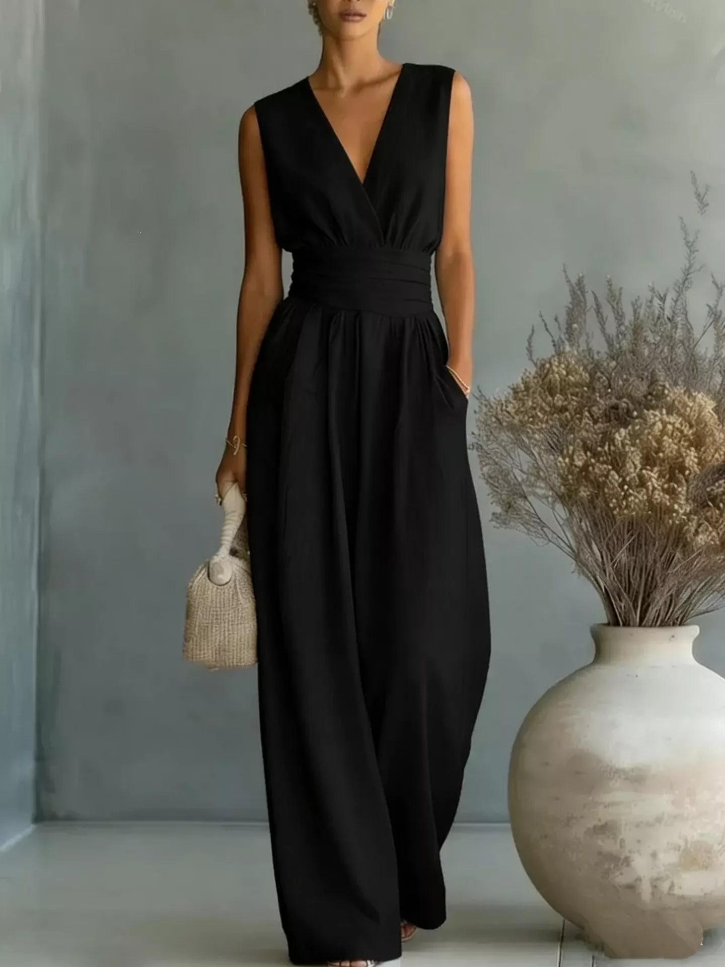 The Hampton Wide-Leg Jumpsuit - Jumpsuit view 4