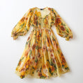 Yellow Floral Dress